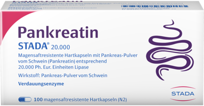 PANKREATIN STADA 20.000 magensaftres.Hartkapseln